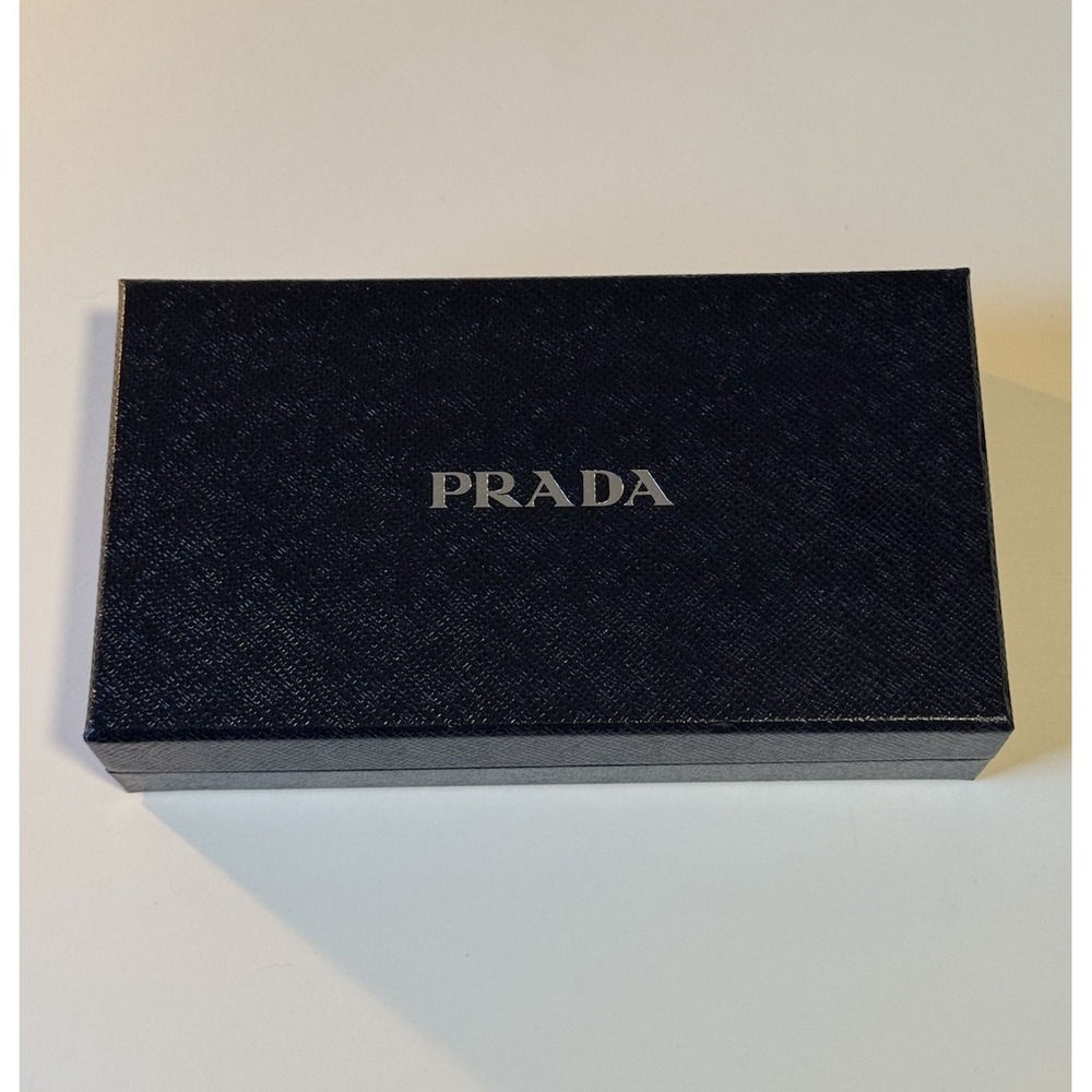 Prada Saffiano Long Black Wallet with Box and Authentication Card - Picture 3 of 16